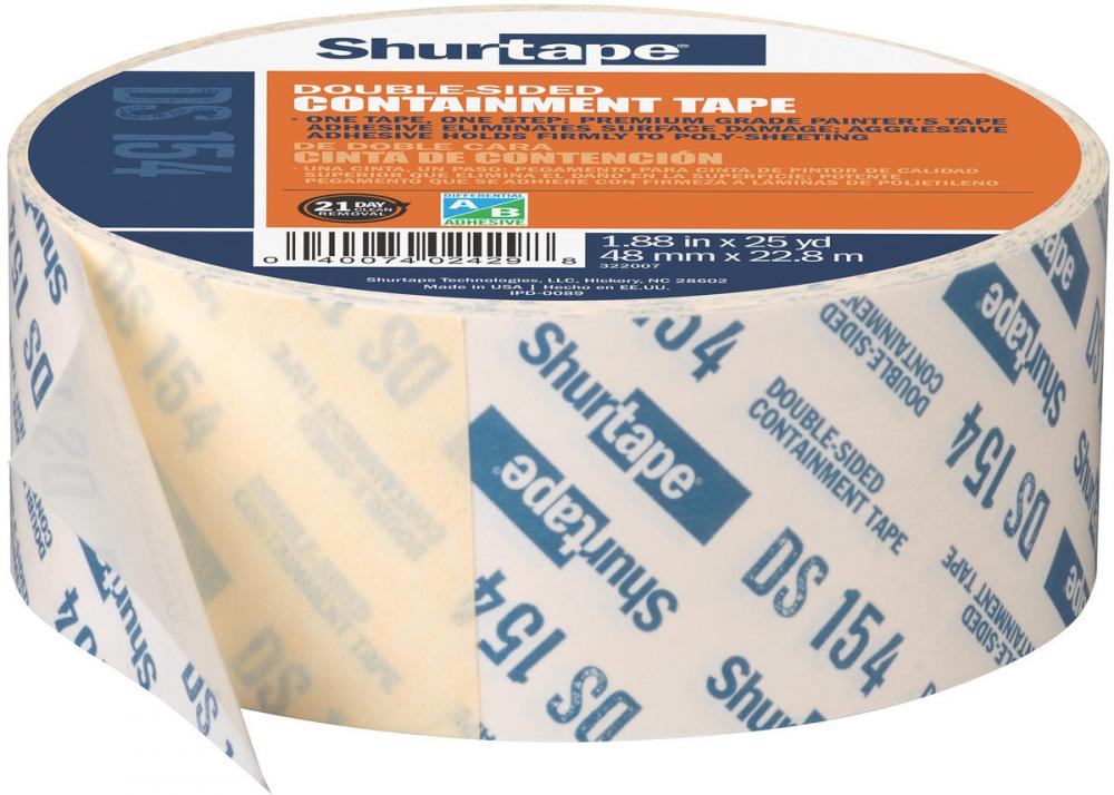 DS 154 Professional Grade, Double-Sided Containment Tape -  - 8.5 mil - 48mm x 2