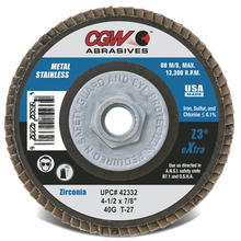 CGW Abrasives 53004 - eXtra Z3 Zirconia Flap Discs