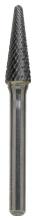 Sowa Tool 170240 - 3/8" SL-3 Double Cut 14º Included Angle Taper With Radius End Carbide Burr