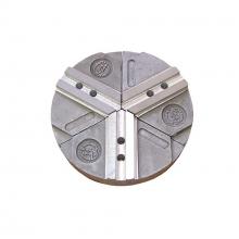 Sowa Tool 658246 - 10" Diameter x 2" Height Aluminum Pie Jaws With Metric Serration (Set Of 3) For 8" Chuck