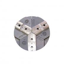 Sowa Tool 658274 - 6" Diameter x 4" Height Aluminum Pie Jaws With American Tongue And Groove (Set Of 3) For 6&#
