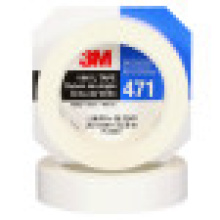 3M 7000047474 - 3M™ Vinyl Tape 471, White, 1 in x 36 yd, 5.2 mil, 36 Roll/Case