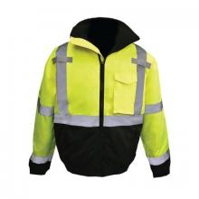 Radians SJ11QB-3ZGS-XL - Radians SJ11QB High Visibility Weatherproof Bomber Jacket with Quilted Built-in Liner