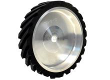 BurrKing 702-S-90 - Serrated Contact Wheel, 7 x 1-1/2, 90 Duro.