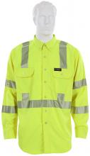 MCR Safety SBS1027X2 - MCR Safety SBS1027X2 Smt Brze Shirt, 5.5 oz. ,Class 3,Lime X2