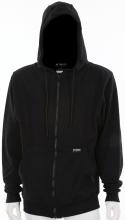 MCR Safety SS1BKX4 - MCR Safety SS1BKX4 FR Zip Hooded Sweatshirt Black X4