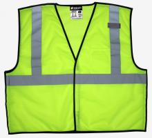 MCR Safety VBCL2MLX3 - MCR Safety VBCL2MLX3 Class 2,Tear-Away,Economy Vest,Lime X3