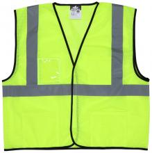 MCR Safety VCL2MLX2 - MCR Safety VCL2MLX2 Lime Green, Class 2, Economy Vest