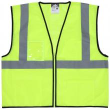 MCR Safety VCL2MLZM - MCR Safety VCL2MLZM Lime Green,Class2,Econ,Zip,Mesh M