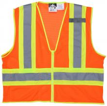 MCR Safety WCCL2OFRM - MCR Safety WCCL2OFRM Mesh Safety Vest, LF, 4 1/2" Ref M