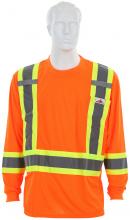 MCR Safety WCLTCS2OX2 - MCR Safety WCLTCS2OX2 LS Tshirt,CL2 Lvl 2,Solid,Orange X2