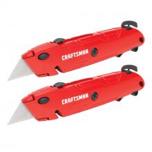 CRAFTSMAN CMHT10378 - CRAFTSMAN Utility Knife, Quick Change, Retractable Blade, 2-Pack