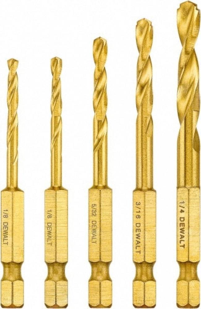 DEWALT Titanium Nitride Drill Bit Set - 10-Piece Impact Ready With ToughCase+ Storage