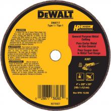 DEWALT DW8717 - DEWALT A36T Wheel, 4-Inch X .035-Inch X 3/8-Inch