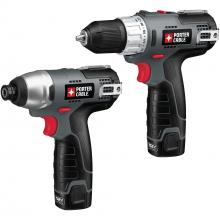 PORTER-CABLE PCL212IDC-2 - PORTER-CABLE 12V Max Compact Lithium 2-Tool Kit