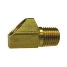 Midland Industries 12070 - MIDLAND INDUSTRIES 120 Inverted Flared Male NPTF Brass 45 deg Elbow