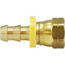 Midland Industries 30252 - MIDLAND INDUSTRIES 302 Push-On Hose Barbed Female SAE 45 deg Flared Brass Swivel Connector