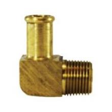 Midland Industries 32187 - MIDLAND INDUSTRIES 321 Bubble Barbed MIP Brass 90 deg Elbow
