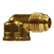 Midland Industries 10320B - MIDLAND INDUSTRIES 103 Male Flared FNPTF Brass 90 deg Barstock Elbow