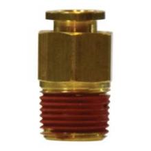 Midland Industries 20050 - MIDLAND INDUSTRIES 200 Tube OD Male NPTF Brass Straight Connector
