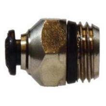 Midland Industries 20630N - MIDLAND INDUSTRIES 206 Push-In MIP Brass Nickel-Plated Straight Adapter
