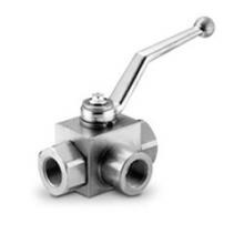 Midland Industries GE3L38NPT - MIDLAND INDUSTRIES GE3 FPT Connection 3-Way -Port/Way -22 to 212 deg F Carbon Steel Body High Pressu