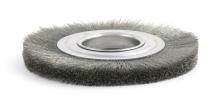 Brush Research Manufacturing BDM614 - BRM BDM614, 6" Dia. Crimped Wire Wheel Brush, .014 CS, 2"Arbor Hole, 1.125" Trim, .500&#
