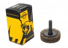 Brush Research Manufacturing BMC16AY80AO - BRM BMC16AY80AO 1.75" Mandrel Mounted Wheel, 80 Grit Aluminum Oxide, .250" Shank Dia., .375&