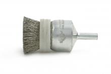 Brush Research Manufacturing BNS10T10 - BRM BNS10T10 Solid Banded End Brush, 1" Dia., .010CS, .875" Trim Length, .250" Shank Dia