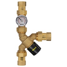 Nibco H-72272W-Y-TG - 1/2 FIP Y-TMV W/CK and TEMP GAUGE-176 MAX