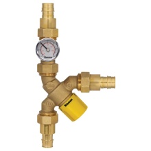 Nibco H-73203W-Y-TG - 3/4 PEX F1960 Y-TMV W/CK and TEMP GAUGE