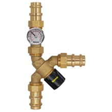 Nibco H-78272W-Y-TG - 1/2 PRS Y-TMV W/CK and TEMP GAUGE-176 MAX